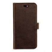 Essentials Läder wallet 3 kort iPhone 8/7/6S - Brun