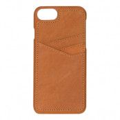 Essentials  Triple Card Läder Cover iPhone 6/7/8/SE 2020 - Ljusbrun