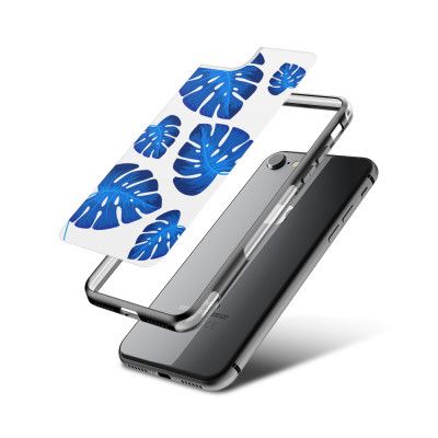 Fashion mobilskal till Apple iPhone 8 - Blue jungle