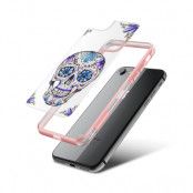 Fashion mobilskal till Apple iPhone 8 - Blue Skull