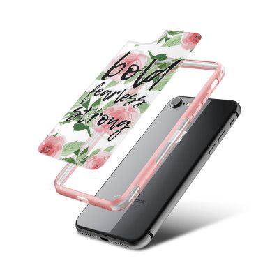 Fashion mobilskal till Apple iPhone 8 - Bold Fearless Strong