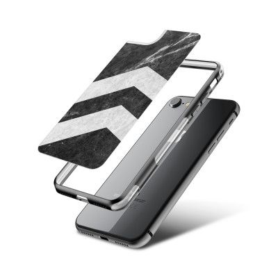 Fashion mobilskal till Apple iPhone 8 - Marble arrows up