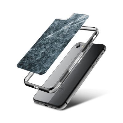 Fashion mobilskal till Apple iPhone 8 - Marble Dark