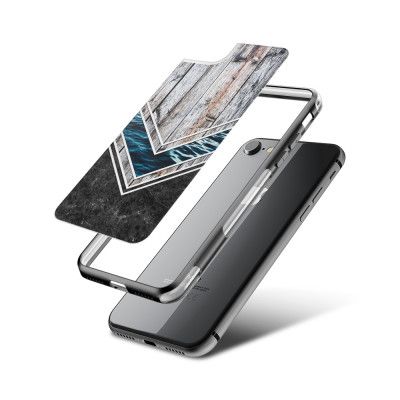 Fashion mobilskal till Apple iPhone 8 - MarbleWood river-arrow