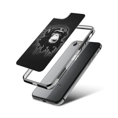 Fashion mobilskal till Apple iPhone 8 - Monkey Business - Black