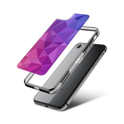 Fashion mobilskal till Apple iPhone 8 - Polygon - Lila
