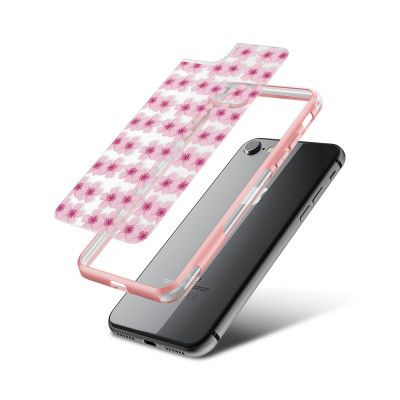 Fashion mobilskal till Apple iPhone 8 - Rosa Blommor
