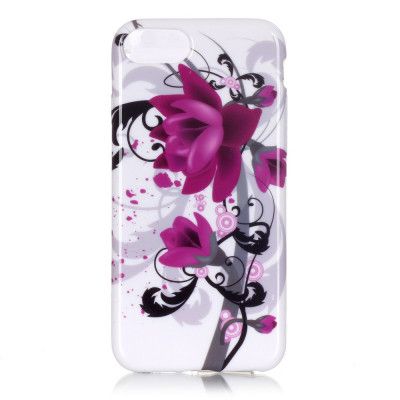 Flexiskal till Apple iPhone 8/7 - Purple Flower