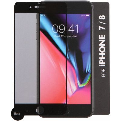 Gear 3D Gum Tempered Glas (iPhone SE2/8/7) - Svart