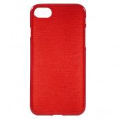 Glossy Brushed Mobilskal till iPhone 8/7 - Röd