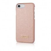 Guess iPhone 8/7/6 Saffiano Look Hard Case - Rose Pink