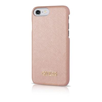 Guess iPhone 8/7/6 Saffiano Look Hard Case - Rose Pink