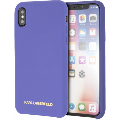 Karl Lagerfeld Gold Logo (iPhone SE2/8/7) - Lila