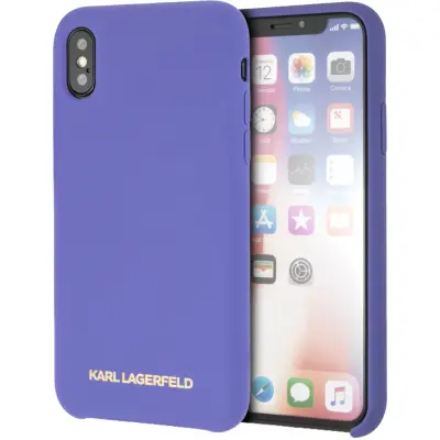 Karl Lagerfeld Gold Logo (iPhone SE2/8/7) - Lila