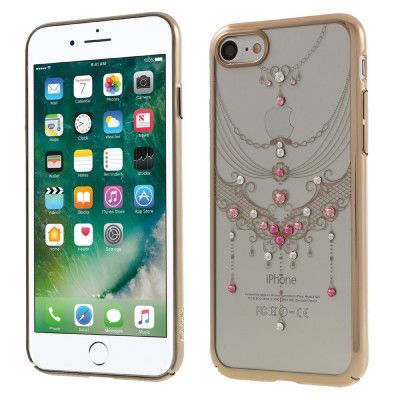 Kavaro Skal med Swarovski stenar till iPhone 7/8/SE 2020 - Gold Butterfly