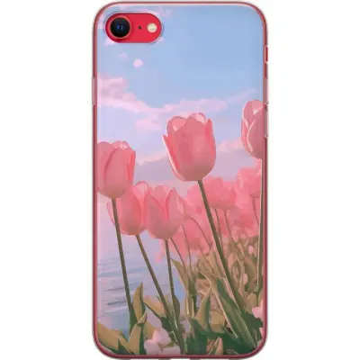 Mobilskal till Apple iPhone 8 med Rosa Tulpaner