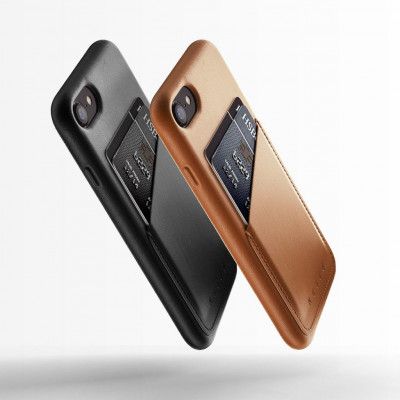 Mujjo Full Leather Wallet Case (iPhone 8/7) - Brun