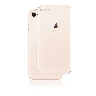 Panzer iPhone 8, Curved Silicate Glass Back, Guld