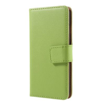 Plånboksfodral av läder till iPhone 8/7 - Grön