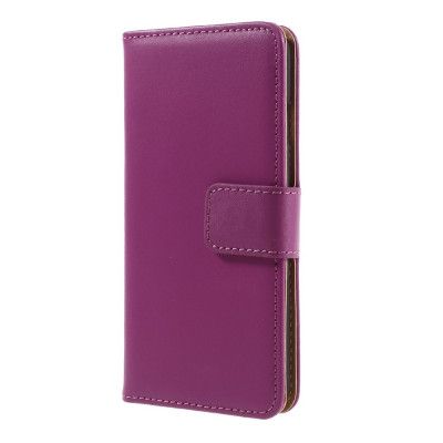 Plånboksfodral av läder till iPhone 8/7 - Magenta