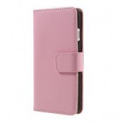 Plånboksfodral av läder till iPhone 8/7 - Rosa