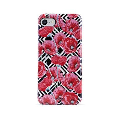 Puro Geo Flowers Cover iPhone 6/7/8/SE 2020 - Red Peonies
