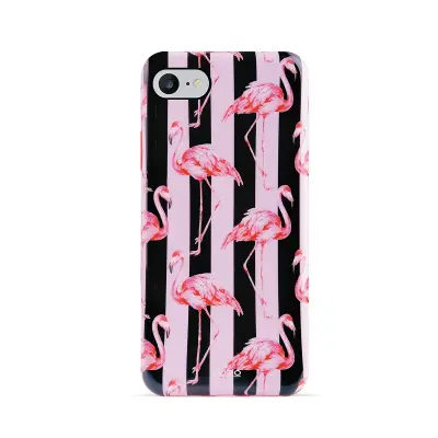 Puro Miami Stripes Flamingo Cover iPhone 6/7/8/SE 2020