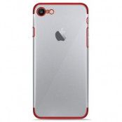 Puro Verge Crystal Cover (iPhone 8/7) - Röd