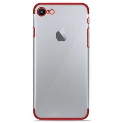 Puro Verge Crystal Cover (iPhone 8/7) - Röd