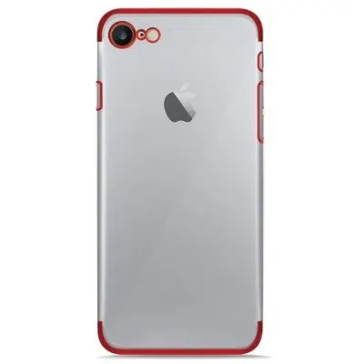 Puro Verge Crystal Cover (iPhone 8/7) - Röd