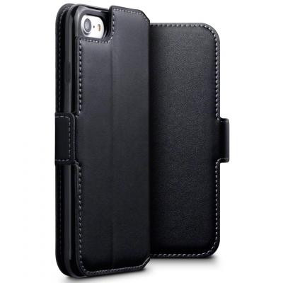 Qubits Genuine Plånboksfodral till iPhone 7/8/SE 2020 - Svart