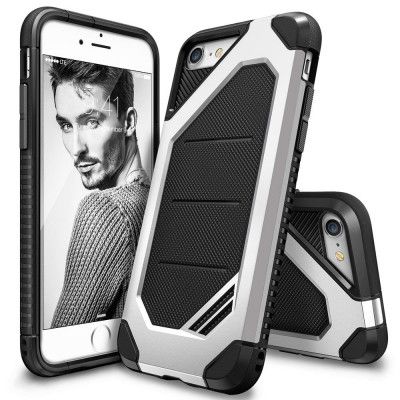 Ringke Double Layer Armor Tough Skal till iPhone 8/7 - Silver