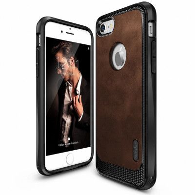 Ringke Leather Style Skal till Apple iPhone 8/7 - Brun
