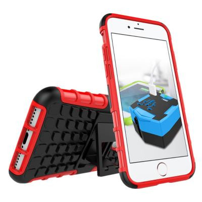 Rugged Armour Mobilskal till iPhone 8/7 - Röd/Svart