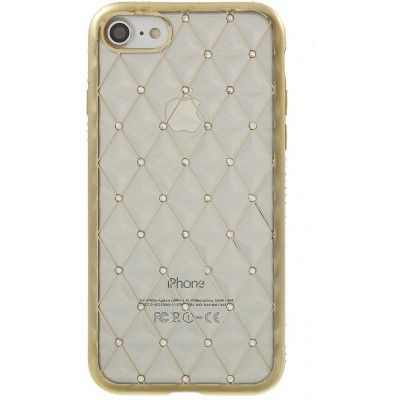 ShenGo Rhombic TPU Gel Case (iPhone SE2/8/7) - Silver