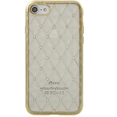 ShenGo Rhombic TPU Gel Case (iPhone SE2/8/7) - Silver