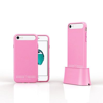 Sinbor Anti-Radiation Skal med stand till iPhone 8/7 - Rosa