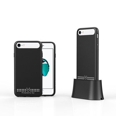 Sinbor Anti-Radiation Skal med stand till iPhone 8/7 - Svart