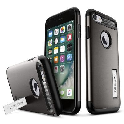 SPIGEN Slim Armor Skal till Apple iPhone 8/7 - Gunmetal