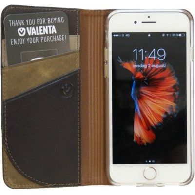 Valenta Booklet Supreme (iPhone 8/7) - Brun