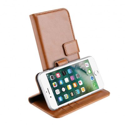 Vivanco Plånboksfodral iPhone 8/7/6/6S - Brun