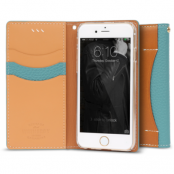 Wetherby Wallet Premium Ople (iPhone 8/7) - Turkos