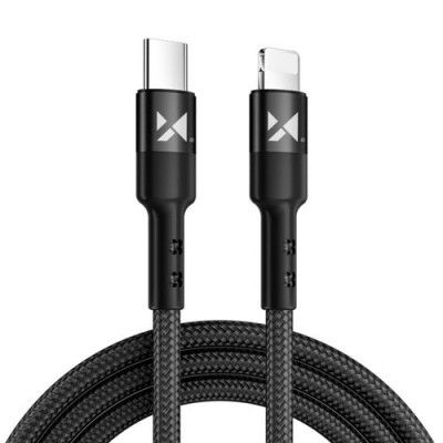 Wozinsky USB-C , Lightning Kabel 1m - Svart