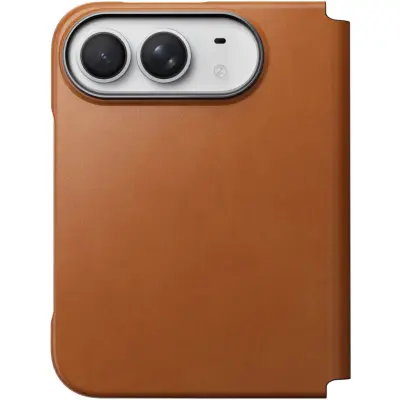 Nomad Traditional Leather Folio (iPhone Duo) - Ljusbrun