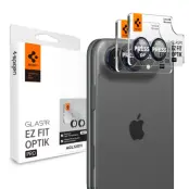 Spigen [2-Pack] Härdat Glas Kameralinsskydd För iPhone Duo EZ Fit Optik Pro