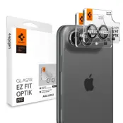 Spigen [2-Pack] Härdat Glas Kameralinsskydd För iPhone Duo EZ Fit Optik Pro