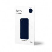 3mk Ferya Skin Skal iPhone X - Mörkblå
