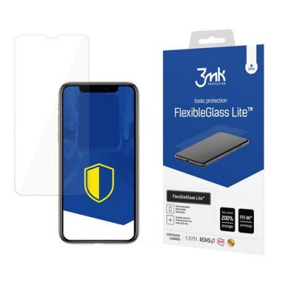 3MK iPhone Xs Hybrid Okrossbart Glas FlexibleGlass Lite