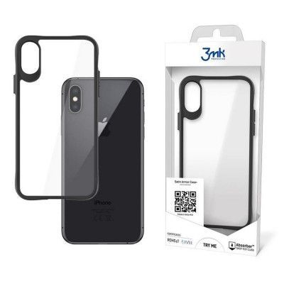 3MK iPhone X/XS Skal Satin Armor Plus - Clear