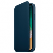Apple Läderfodral (iPhone X/Xs) - Kosmosblå